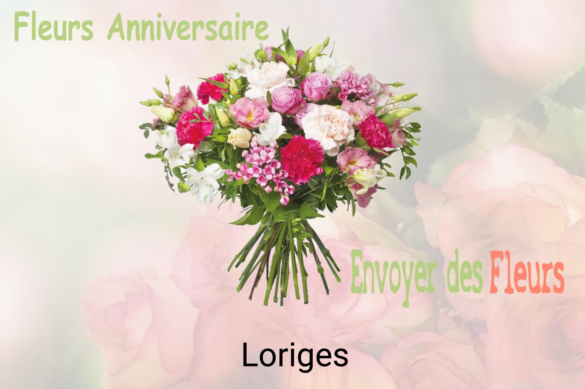 Bouquet de fleurs d’anniversaire livré à Loriges