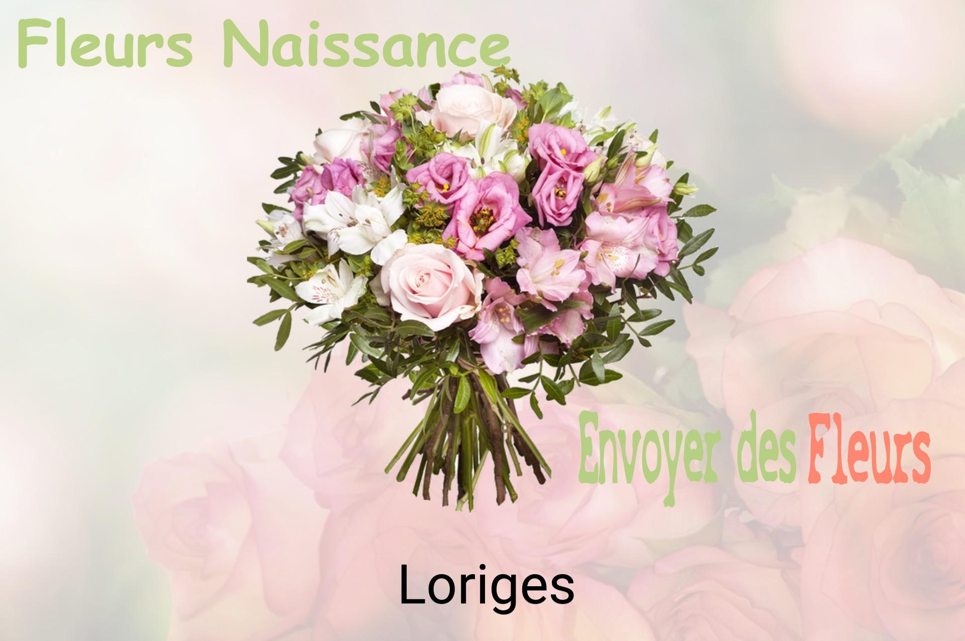 Bouquet de fleurs de naissance livré à Loriges